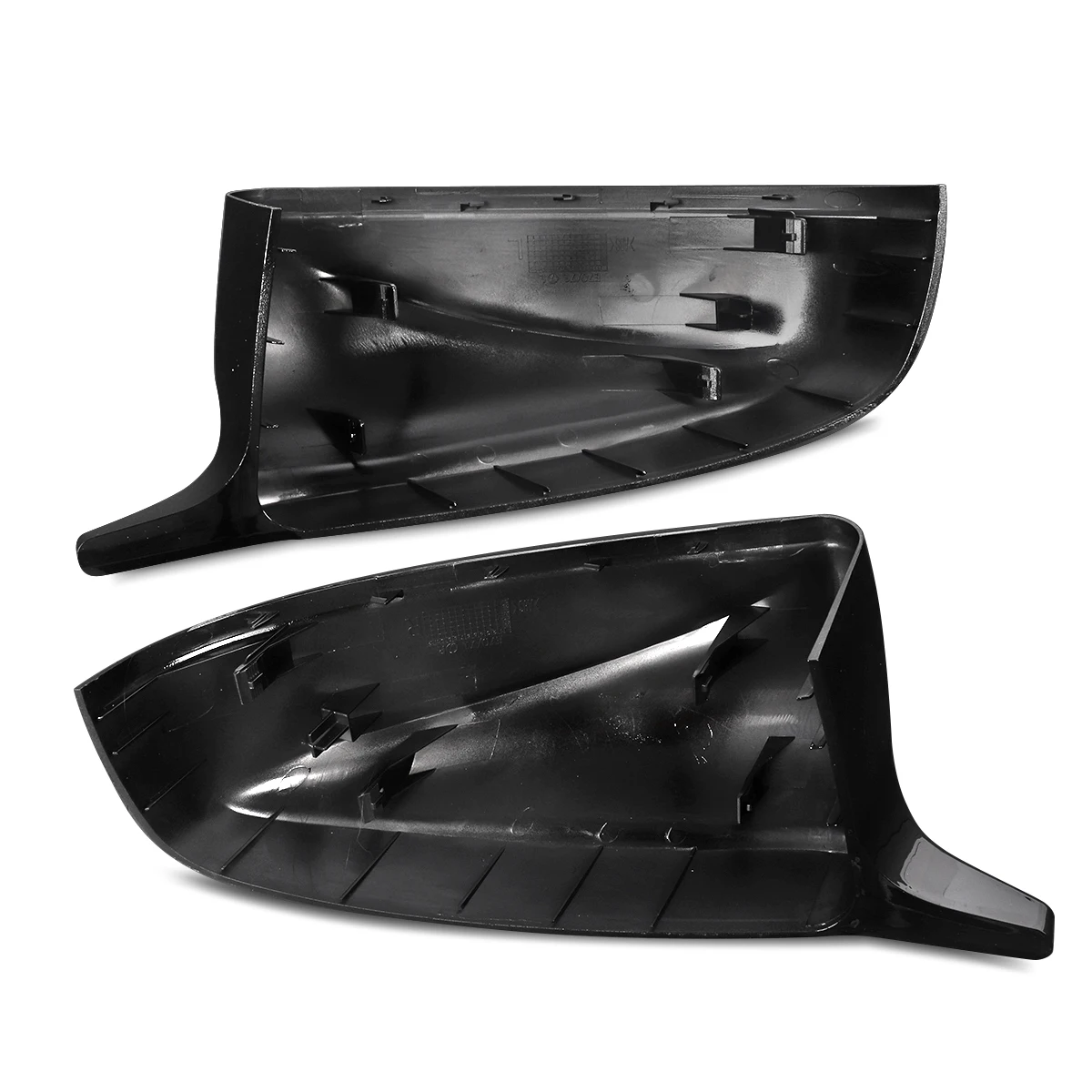 لمعان أسود M نمط غطاء مرآة جانبية غطاء زوج لسيارات BMW X5 E70 X6 E71 2007-2013 #4