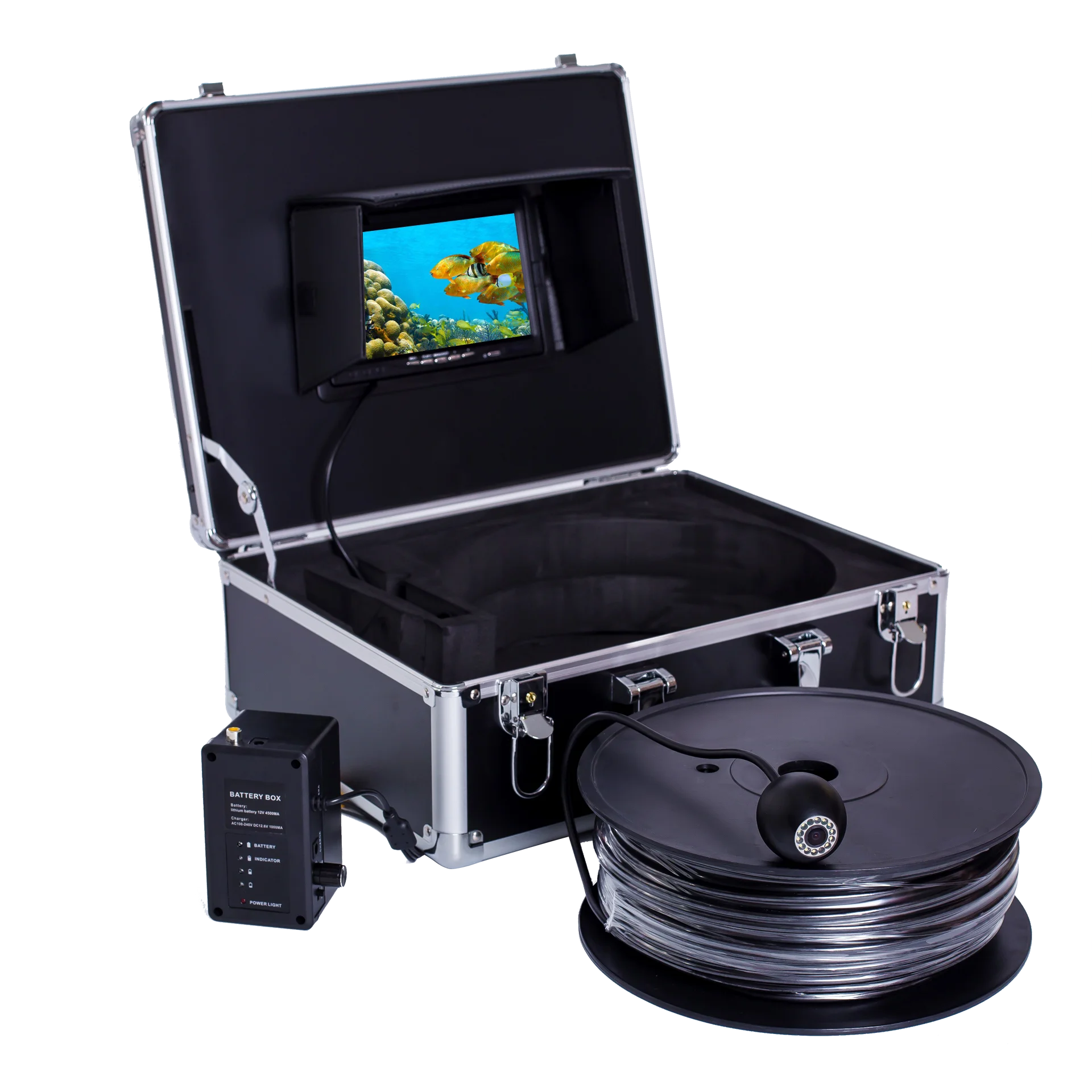 

7" HD Color TFT LCD Monitor 100m High Quality Fish Finder Long Range Underwater Fishing Camera, Deeper Fish Finder With 1000TVL