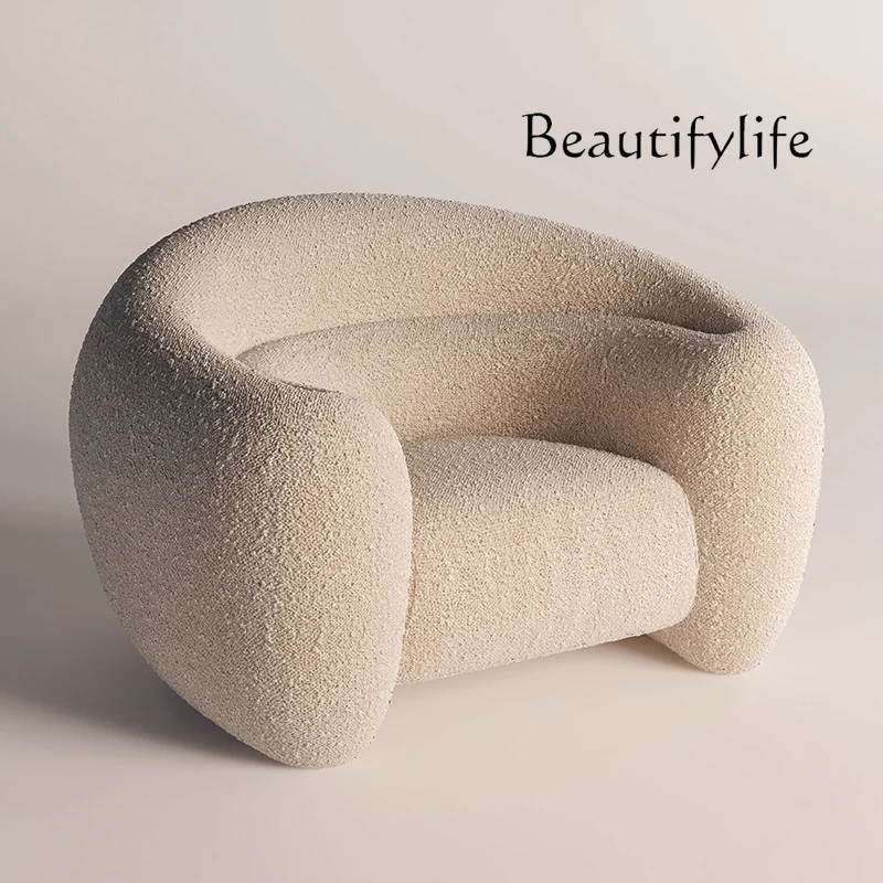 Designer Single-Seat Sofa Chair Living Room Reception Chair Simple and Light Luxury Leisure Reading Chair