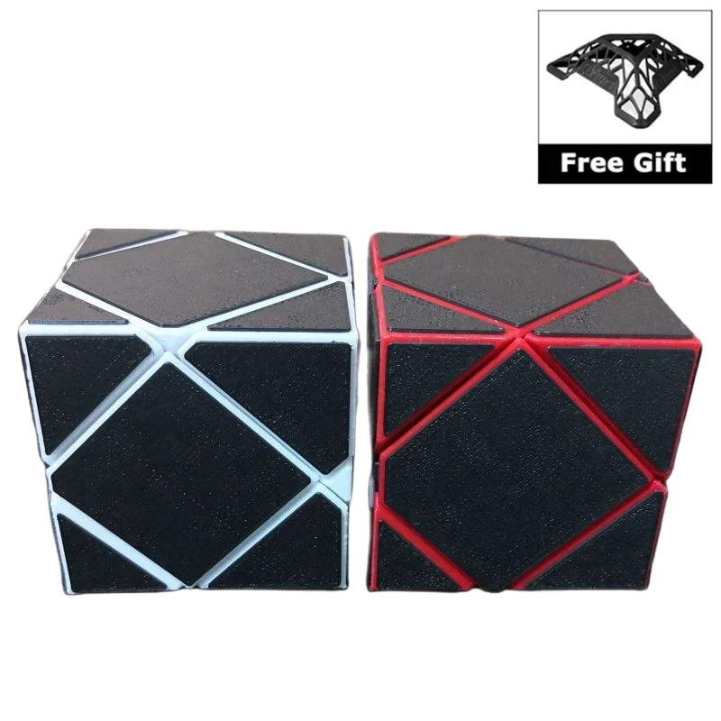 

New Magic Mirror Cube 3D Printing Skew Cube Speed Puzzle Cubing Professional Learning Cubo Toys For Children Adults Gift