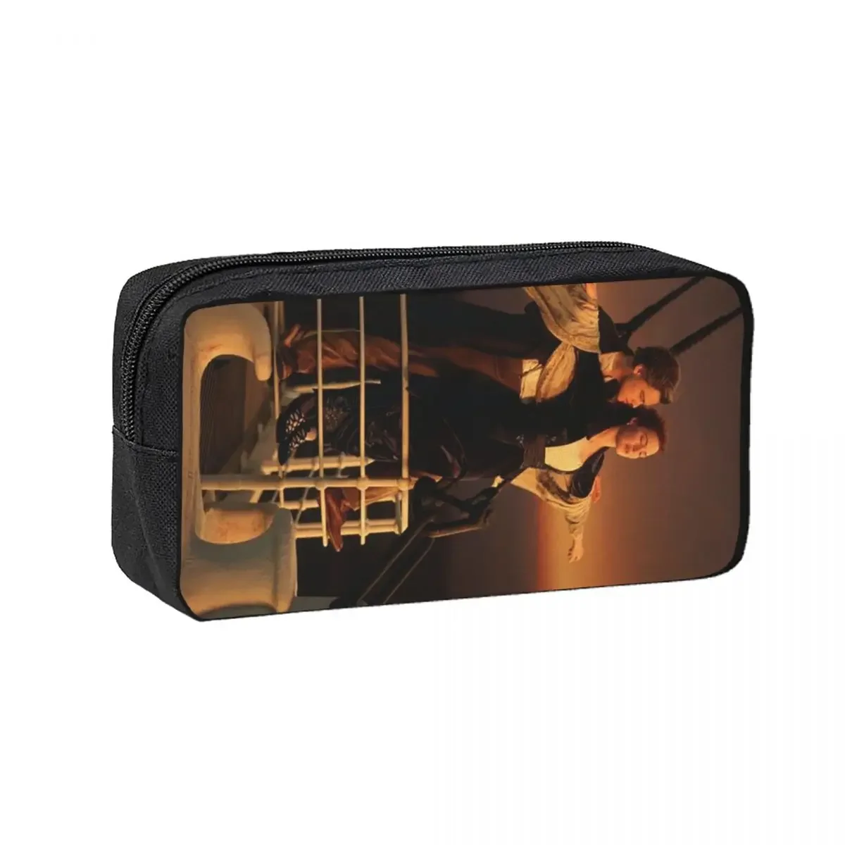 Titanic Jack And Rose Movie Pencil Cases Student School Pen Box Pencil Bag Big Capacity Pencil Pouch Storage Stationery Supplies