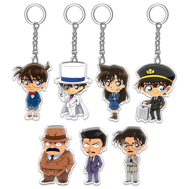 

12cm Detective Conan Acrylic Keychain Jimmy Kudo Rachel Moore Kaito Kuroba Accessories Backpack Acrylic Pendant Party Gift