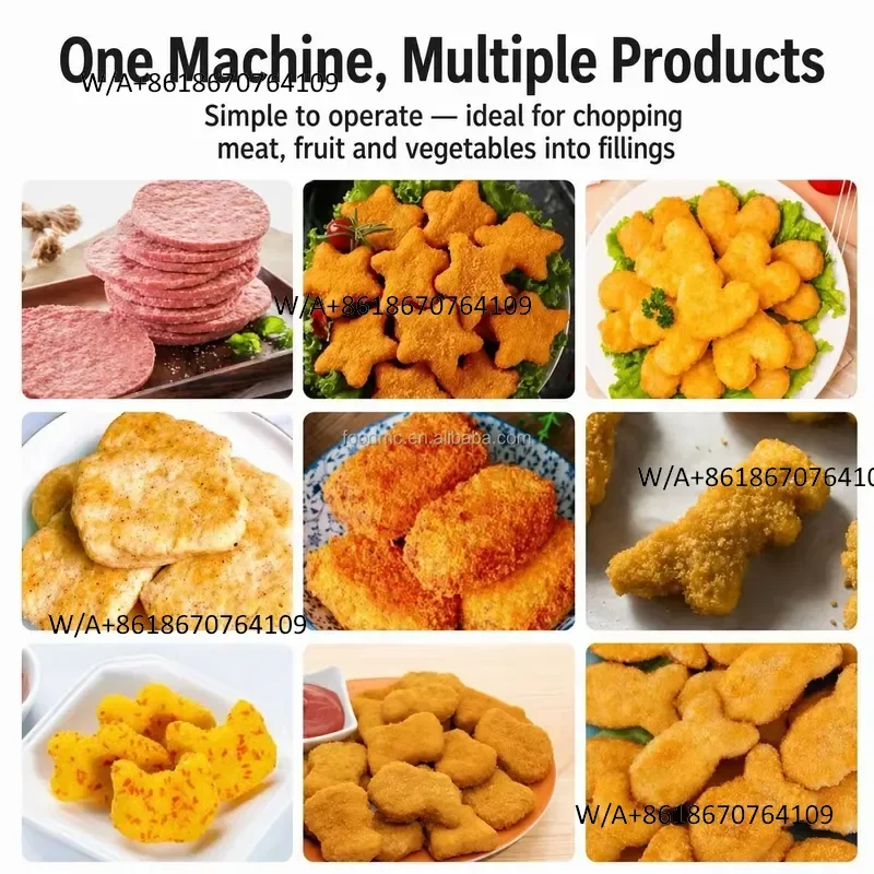 Hot-selling fish cake burger cake making machine, suitable for meat products, chicken, beef steak, fish fillet forming