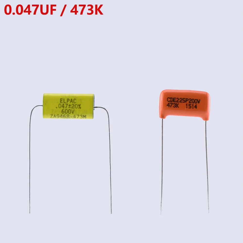 New - Original Elpac/CDE/SBE 225P 473K 0.047UF Vintage Orange Tone Cap (Capacitor)  For Electric Guitar 【Made in USA】