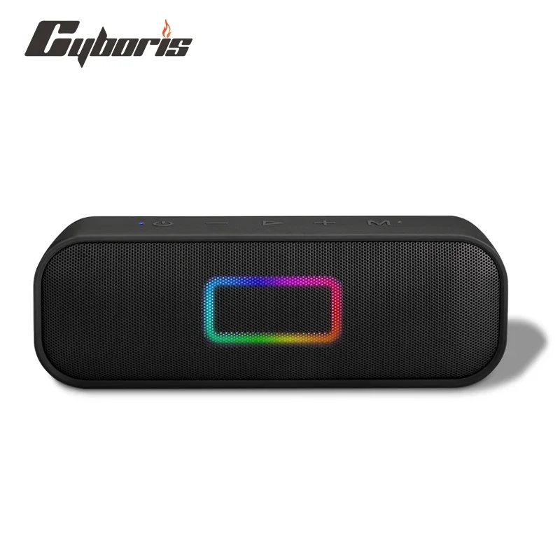 

CyborisS2 20W Portable Bluetooth Speaker Wireless IPX7 Waterproof BT5.3 Outdoor Heavy Bass Powerful RGB Light Music Audio Player