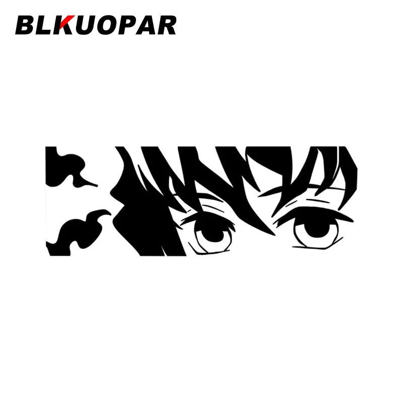 BLKUOPAR Ghost Slaying Blade Giyu Tomioka Anime Car Stickers Die-cut Creative Decal Vinyl Car Wrap Personality Caravan Graphics