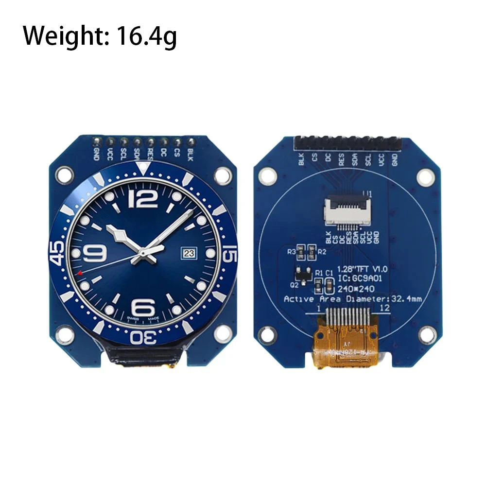 TFT display 1.28 inch TFT LCD HD display module round RGB 240*240 GC9A01 driver 4 wire SPI interface 240x240 PCB