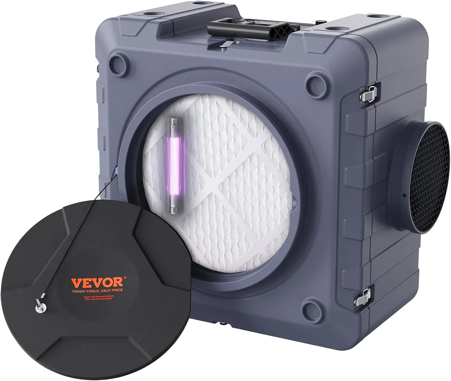 Air Scrubber with 3-Stage Filtration, Stackable Negative Air Machine 800 CFM, Air Cleaner with MERV10, Carbon, H13 HEPA, for Hom
