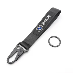 Fashion Gift Car Styling Keychain Ring Nylon Braided Wristband Lanyard For BMW M E90 G26 E60 E46 F10 Auto Motorcycle Accessories