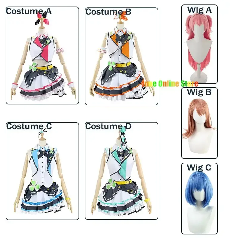 2025 yiyiProject Sekai المرحلة الملونة! الفذ. المزيد من القفز Hanasato Minor Momoi Airi Hinomori Shizuku Kiritani Haruka Cosplay