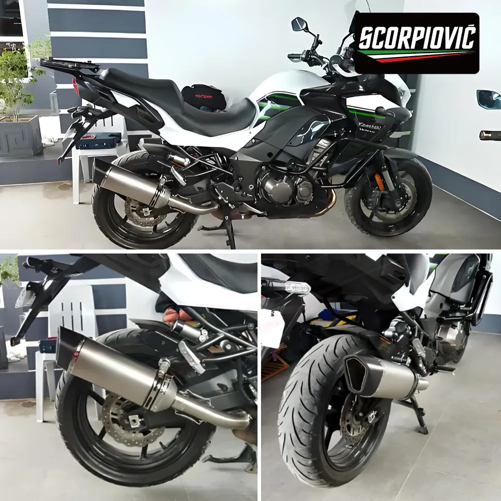 

Motorcycle exhaust pipe modification NINJA400 GSX-R150 R3 imitation carbon fiber exhaust pipe modification