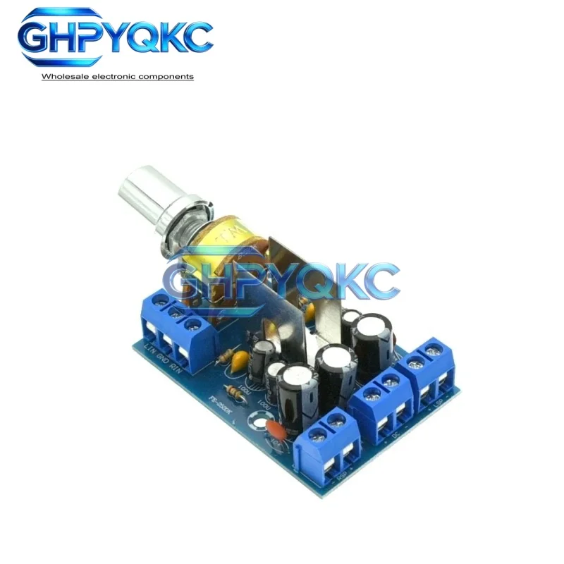 GHPYQKC TEA2025B Mini Audio Amplifier Board Dual Stereo 2.0 Channel Amplifier Board For PC Speaker 3W+3W 5V 9V 12V CAR