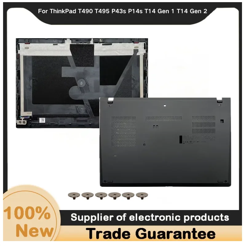 Nueva Cubierta Trasera LCD (Carcasa A) para Kailxuling ThinkPad T490 T495 P43s P14s T14 Gen 1 T14 Gen 2, 02HK963 02HK962 02HK964