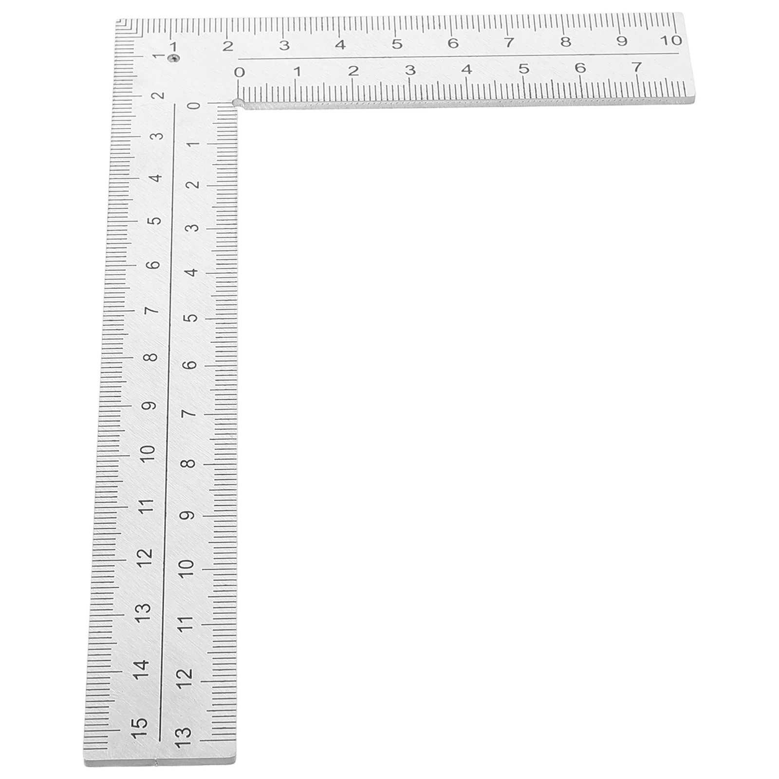 

Stainless Steel L Shaped Ruler Wide Base Square Carpenter Woodworking Measurement Tool Right Angle Metric Scale Geometry