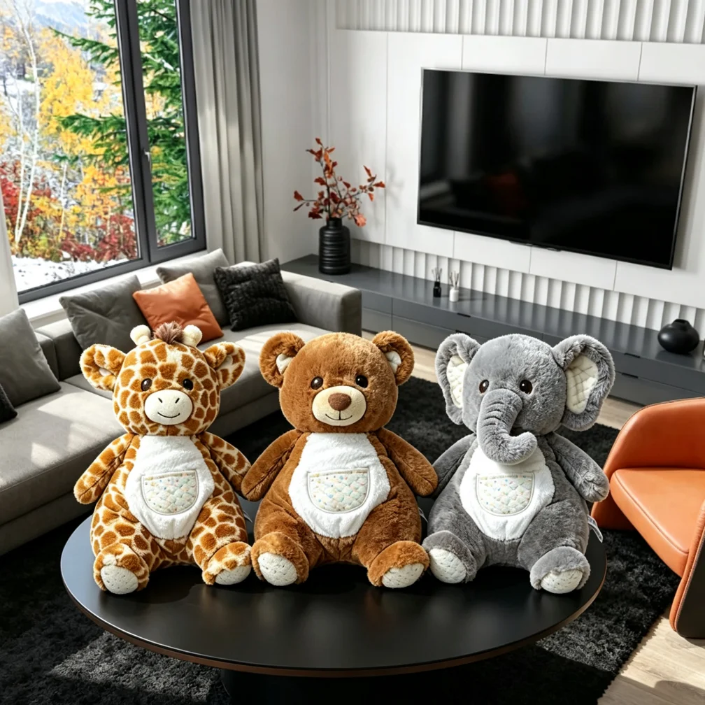 Funny Soft Cute High Quality Deer Koala Cushion Non Slip Bottom Machine Washable Home Decor Gift for Office Bed Sofa Living Room