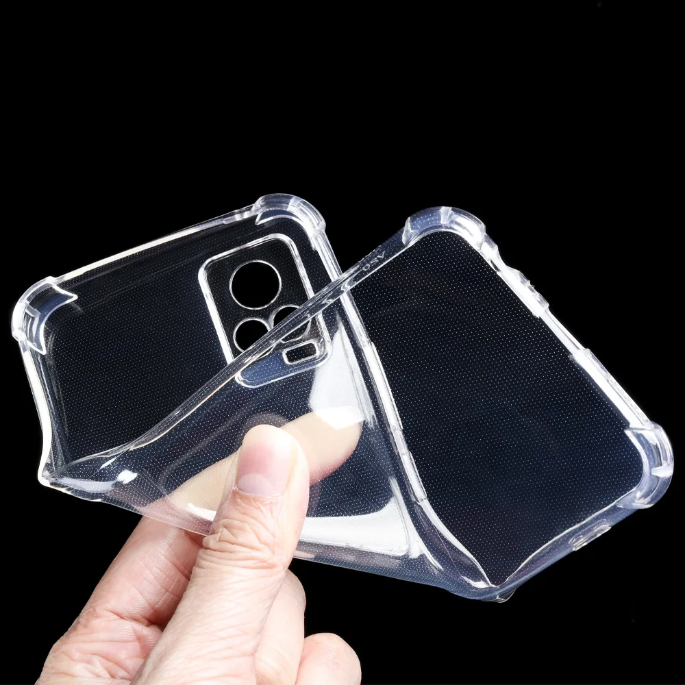 Clear Airbag Cover Case for VIVO V20 V21 Pro SE E 4G 5G Soft Silicone Shockproof Phone Back Fundas V20Pro V20SE V21E Coque Armor