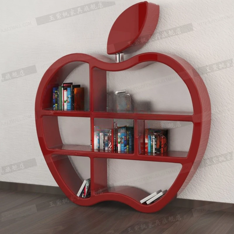 Creative Apple bookcase shelf porch bookcase children's bookshelf decoration shelf Nordic style fashion