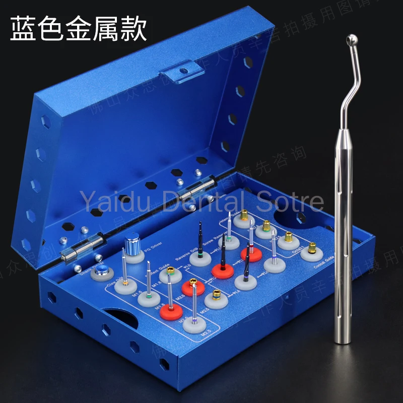 Dental Implant Central Restoration Tool Kit with Abutment Broken Needle Screw Extractor And Torque Wrench Emergency First Aid