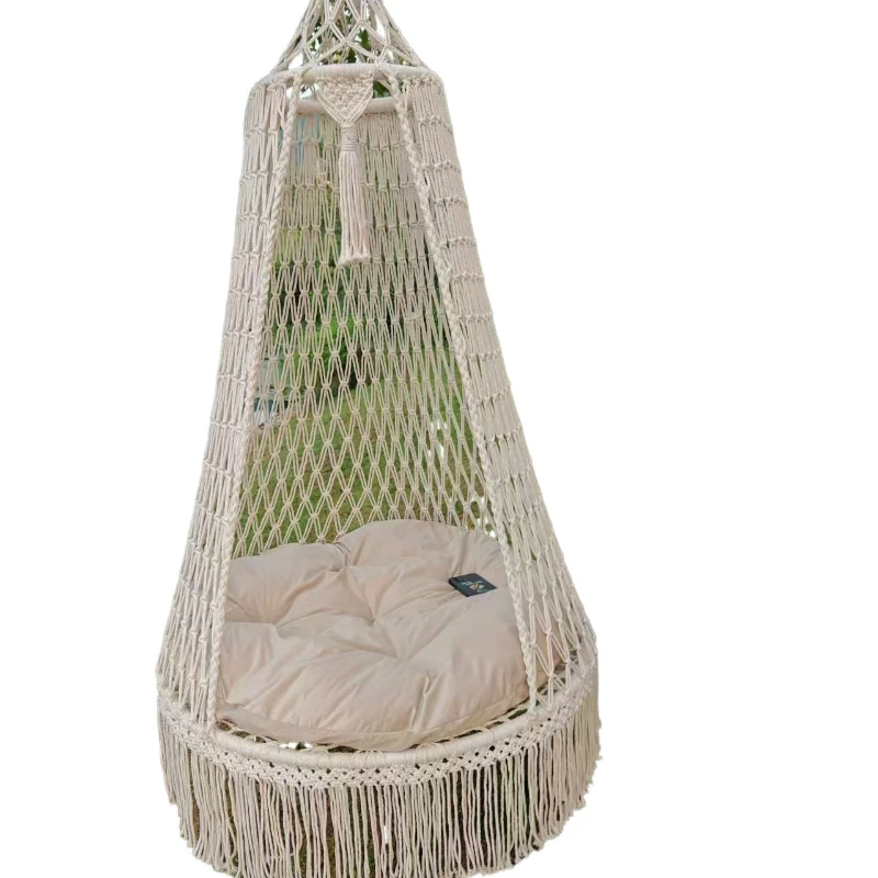 Handmade tassel hanging chair courtyard swing indoor hammock outdoor hammock