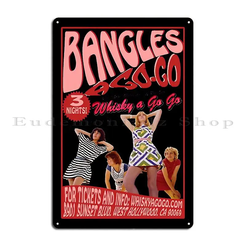 Gift For Men The Bangles A Go Shirt Sleazy Peep Show Synthpop Metal Plaque Poster Printing Poster Cave Tin Sign Poster