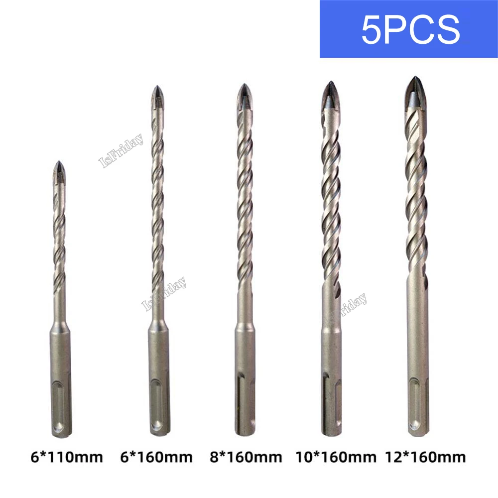 Broca de porcelana para azulejos de cerámica de carburo con vástago SDS PLUS para vidrio de ladrillo de hormigón, broca de diamante, herramientas de