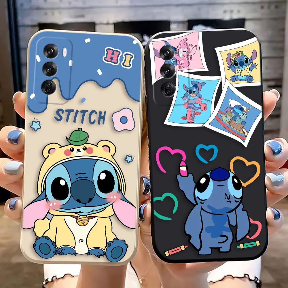 

Disney Baby Cute Stitch Cover Phone Case For OPPO A7 A5 2018 RENO 10 8 8T 7 6 6Z 5 5F 4 3 2F Z Lite PRO PLUS 4G Case Funda Coque