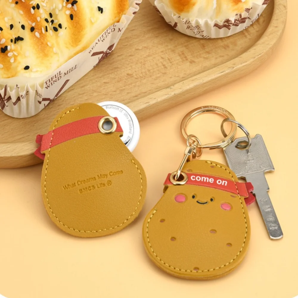 Cute PU Leather Car Key Case Holder Creative Fruit Pull Out Key Sleeve Large Capacity Keychain Pouch Keychain Organizer