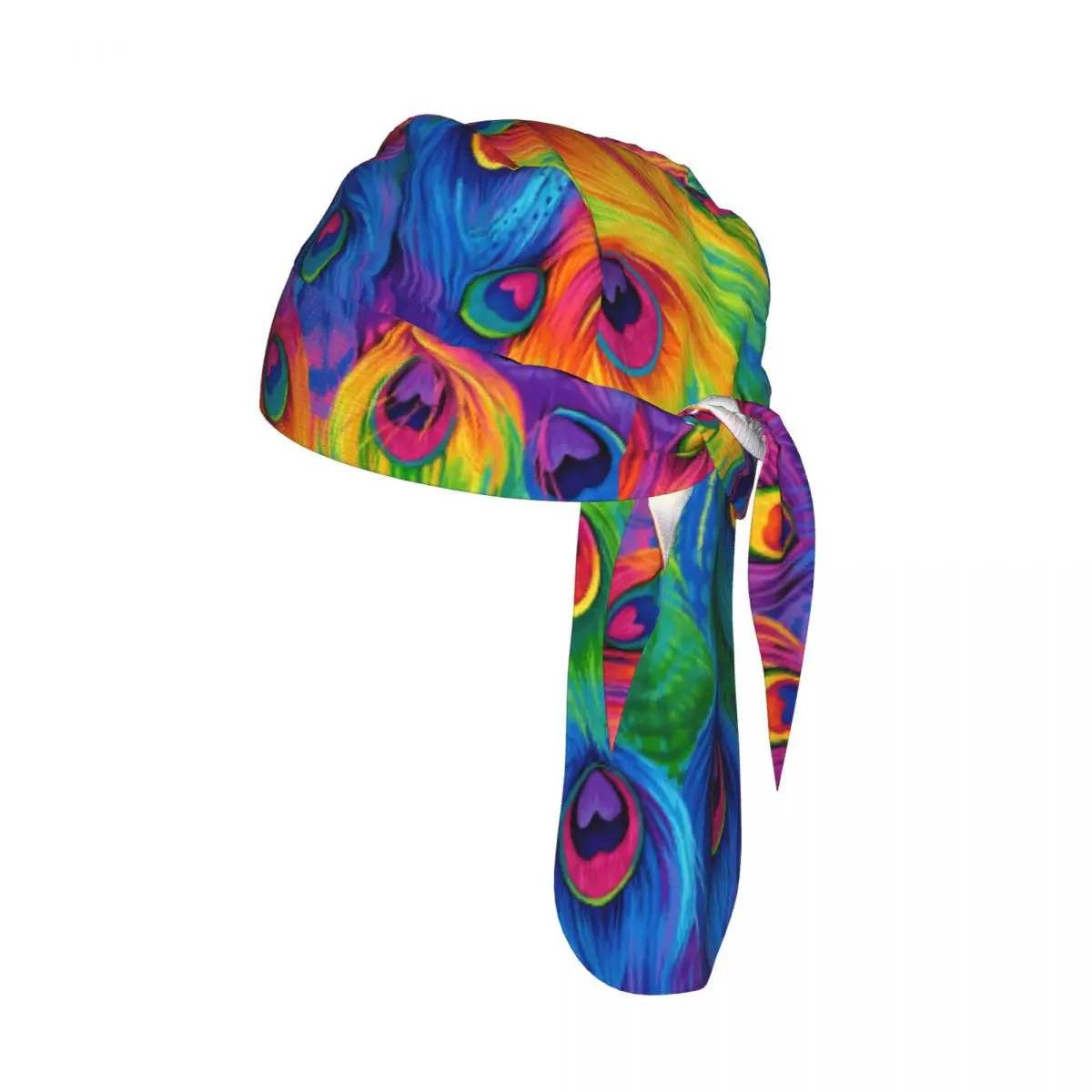 Rainbow Peacock Sport Running Hiking Sunscreen Hood Headwear Cycling Cap Quick Dry Pirate Hat