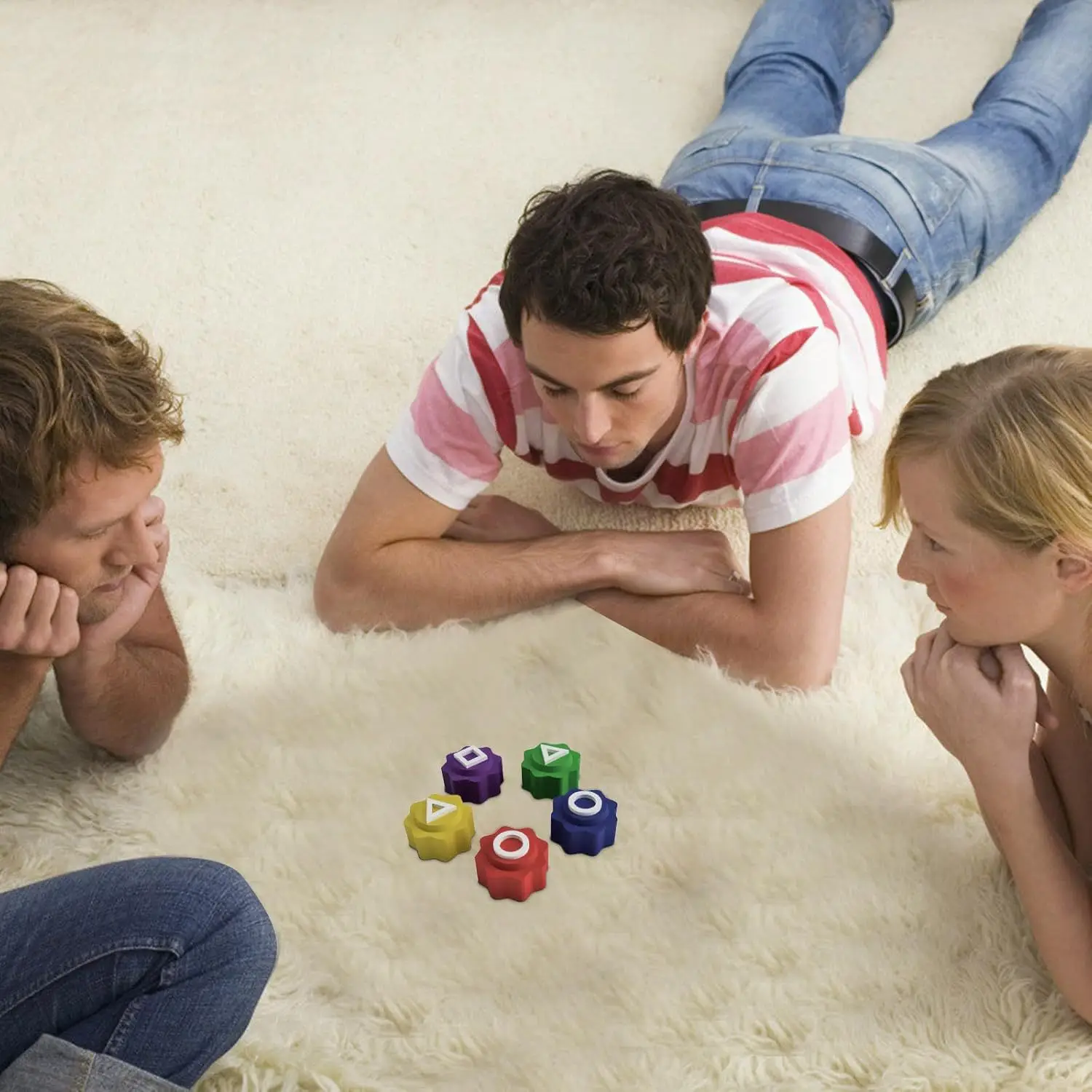 Korean Folk Game Sets Dice Party Game Props Square Circle Triangle Family Party Game Stone Catching Game Props For Kid Hot Game