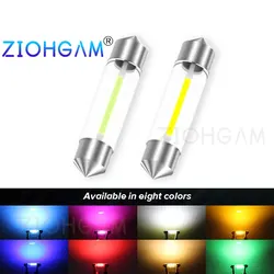 ZIOHGAM 2PCS C5W Led C10W Bulb 31MM Festoon 36MM 39MM 28MM 41MM 31 mm Signal Lamp Car Light Warm White Red Blue Pink 6V 12V 24V
