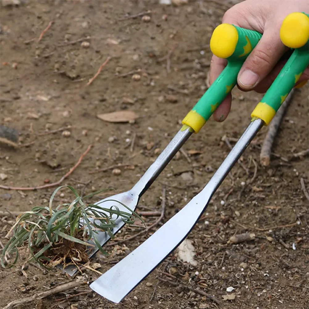 Pala per scavare aglio in acciaio inossidabile con manico in plastica Scavo per erbe selvatiche Pala da giardino Cazzuola Attrezzo da giardino Giardinaggio Diserbo
