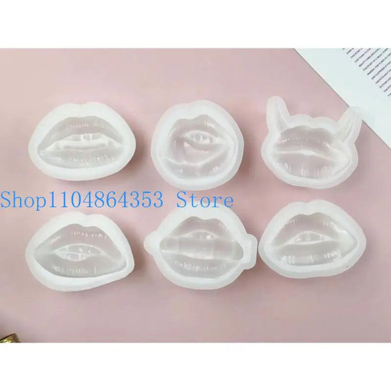 

3-мерная форма для свечей, форма для губ, ремесленная художественная силиконовая форма для изготовления свечей, мыло ручной работы, украшения для стола