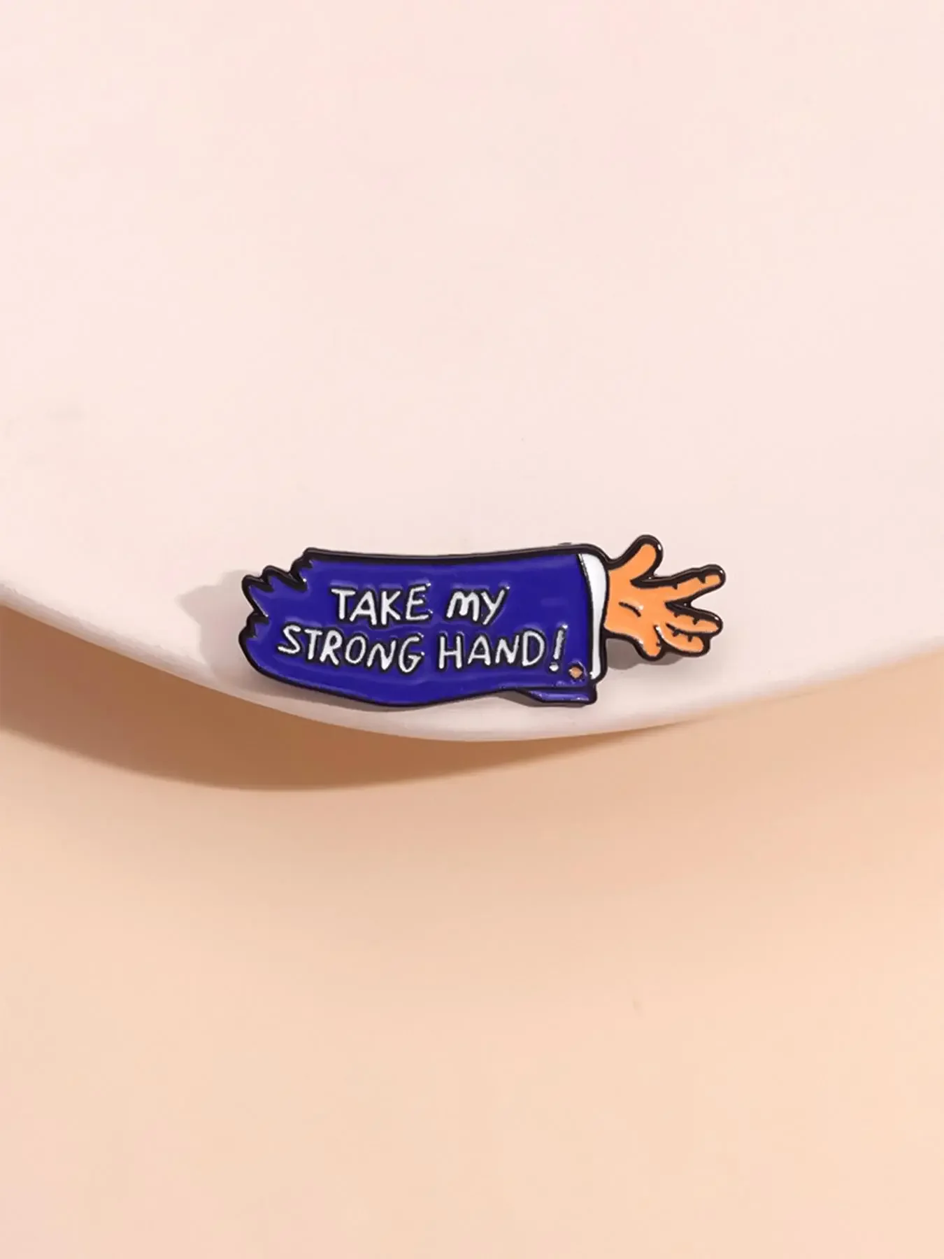 Take My Hand Letter Design Clip Brooch, Alloy Brooch Pin, Durable Metal Pins, Enamel Lapel Pins, Accessories for Men, Flower Brooch, Enamel Pin Suitable for Backpacks, Jeans, Scarves, Hats Decoration, Women Gifts, Fashion Accessory