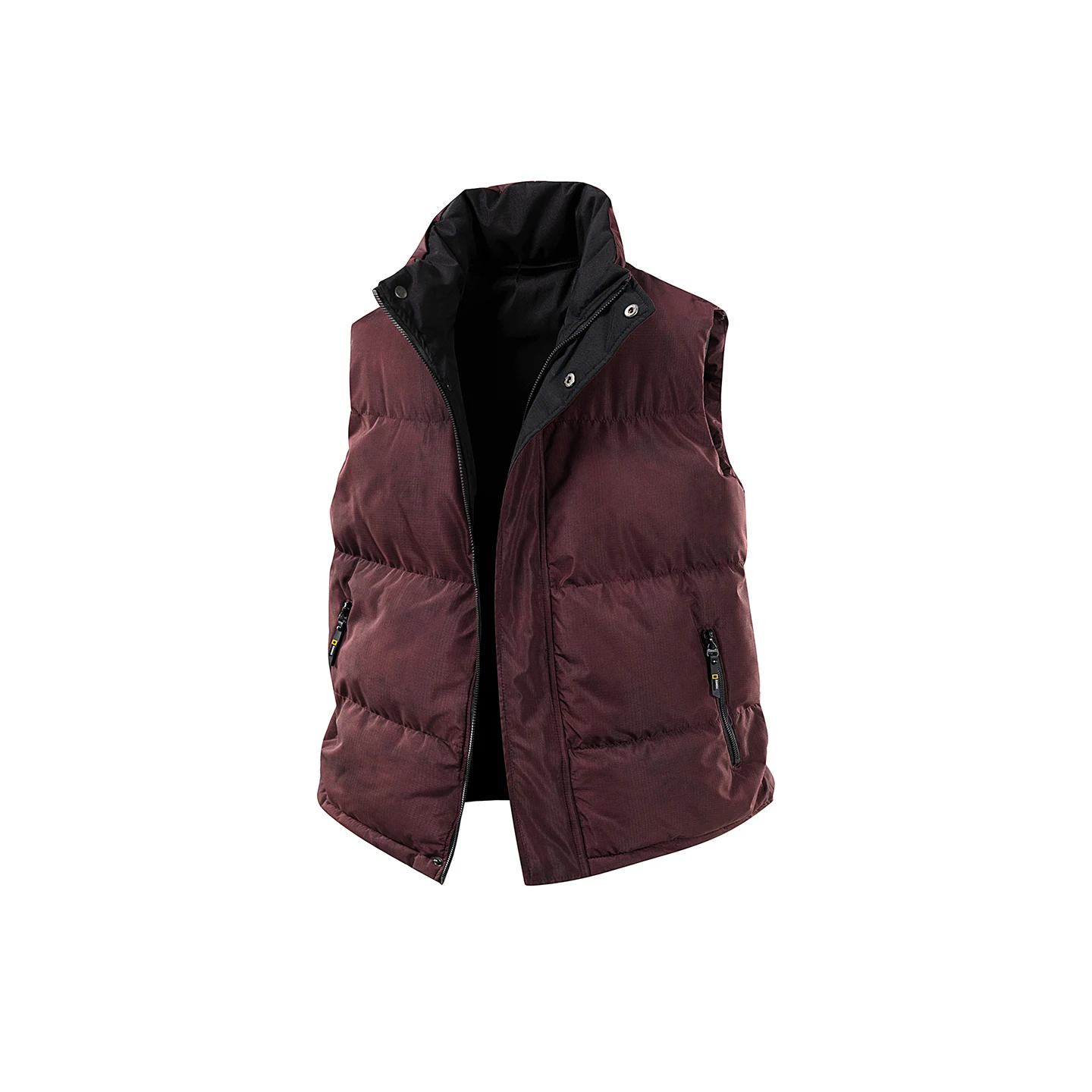 

Мужской модный повседневный теплый жилет с воротником-стойкой, молодежный хлопковый жилет-джат, осень-зима, Новое поступление, универсальный свободный крой, полиэстер...