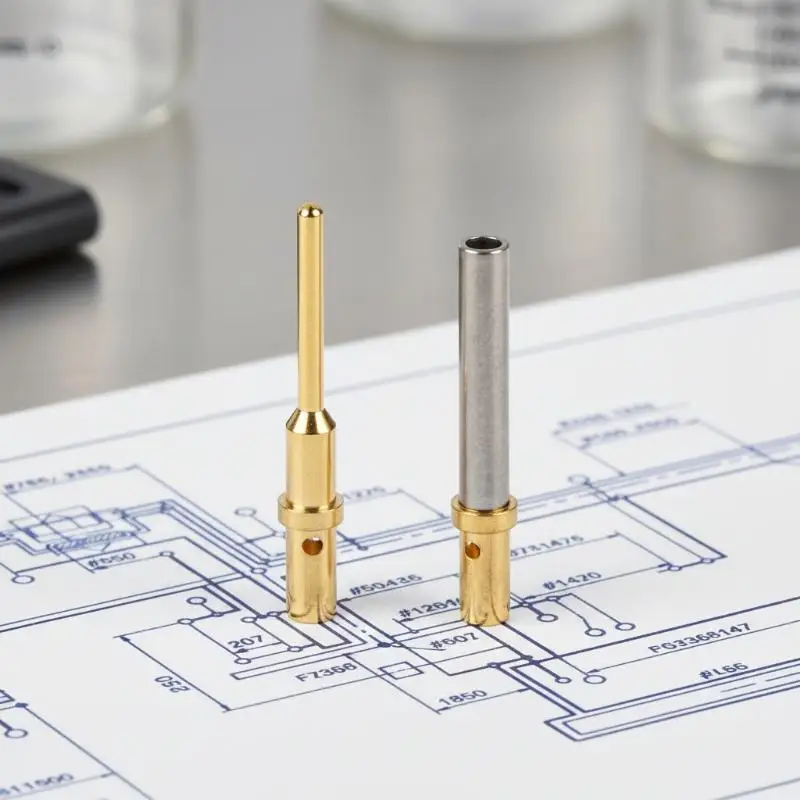 Gold Plated 0460-202-2031 Terminals 5/10Pcs Male Female 6-20AWG Stainless Steel for DIY Electronic Wiring Projects