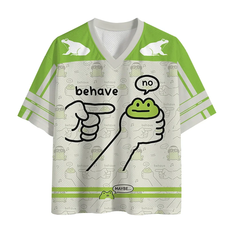 New Running Sports T-shirt,Fast Drying Sports Short Sleeves,Upgraded Fabric, Mesh Knitted Fabric, Fun Frog Breathable Sportswear