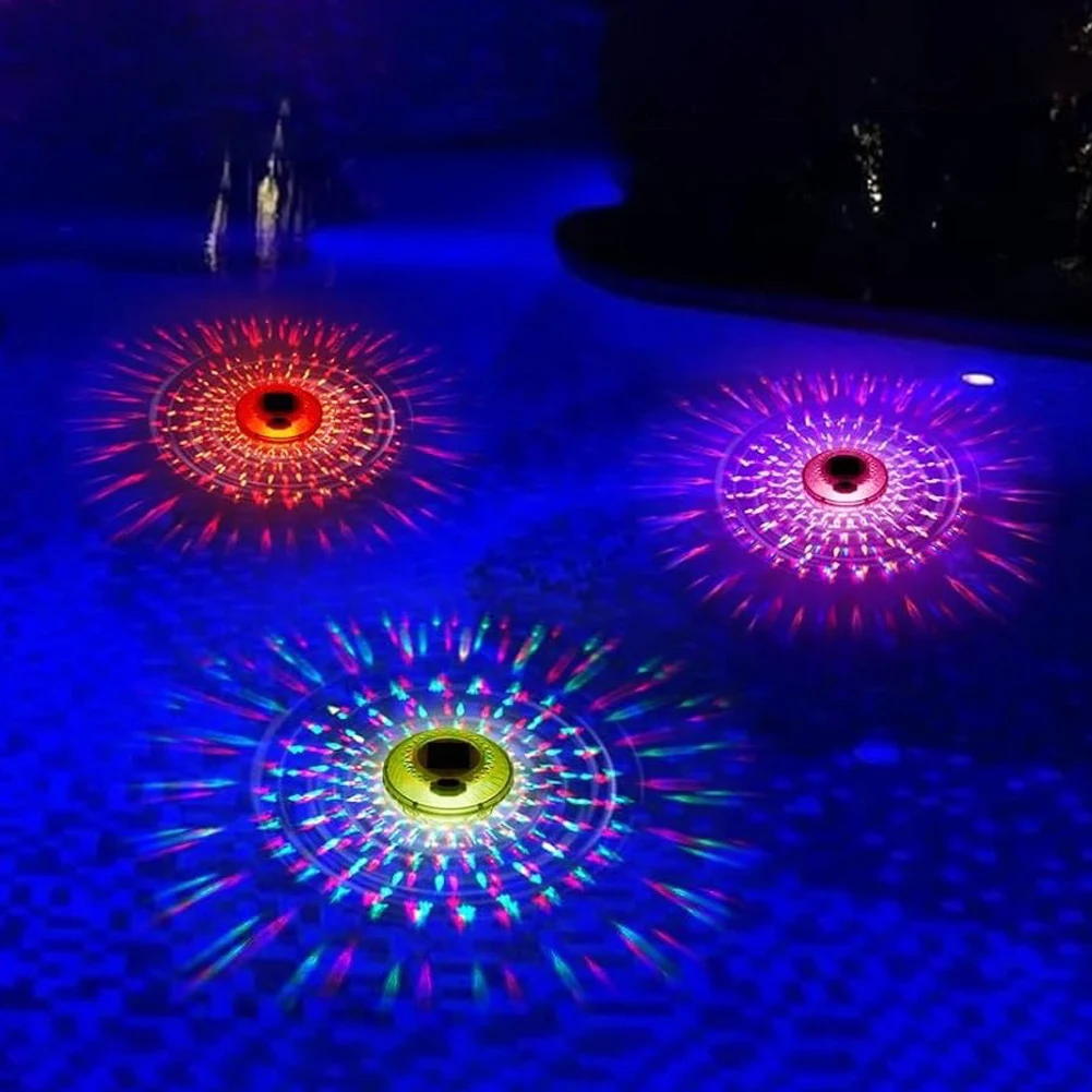 

Solar Powered Adjustable Pool Chlorine Dispenser with Colorful Lights Floating Pool Chlorine Dispenser Chlorine Tablet Floater