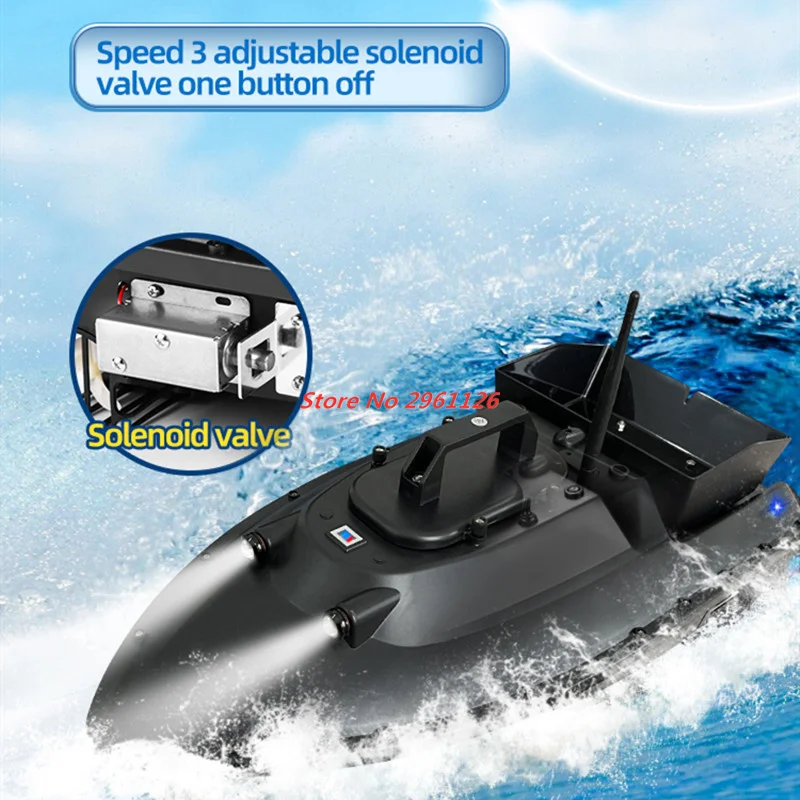 55CM 600M 2.5KG Loading 12V High Powerful GPS Fishing Bait Boat 99 GPS Return Fixed Speed Cruise Remote Contol Unhook Bait Boat