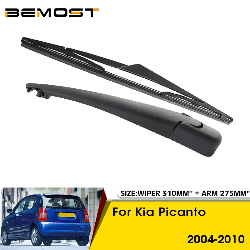 Car Wiper Blade For Kia Picanto 2004-2010 Rear Back Windshield Windscreen Rear Wiper 310mm+Arm 275mm Car Accessories