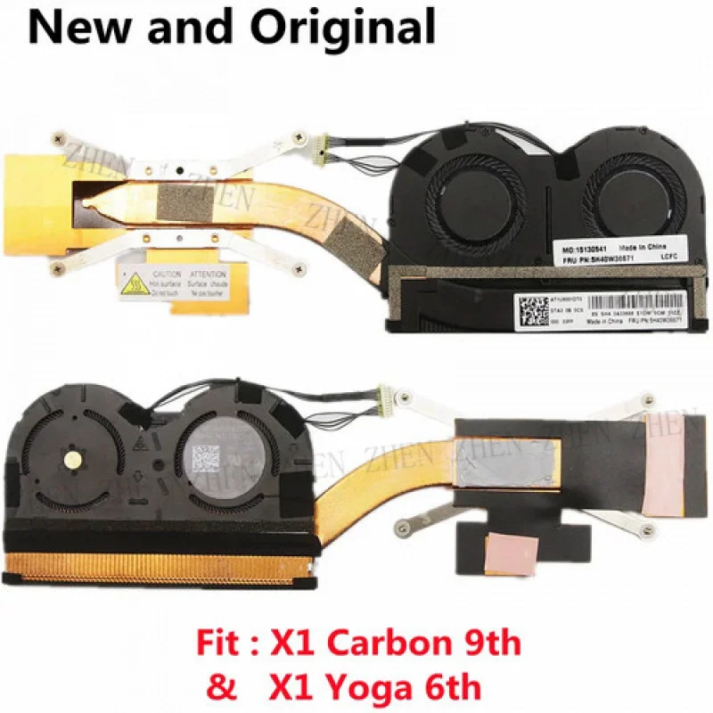 

Y CPU Fan Cool Heatsink For Lenovo ThinkPad X1 Carbon 9th Yoga 6th Gen 5H40W36671