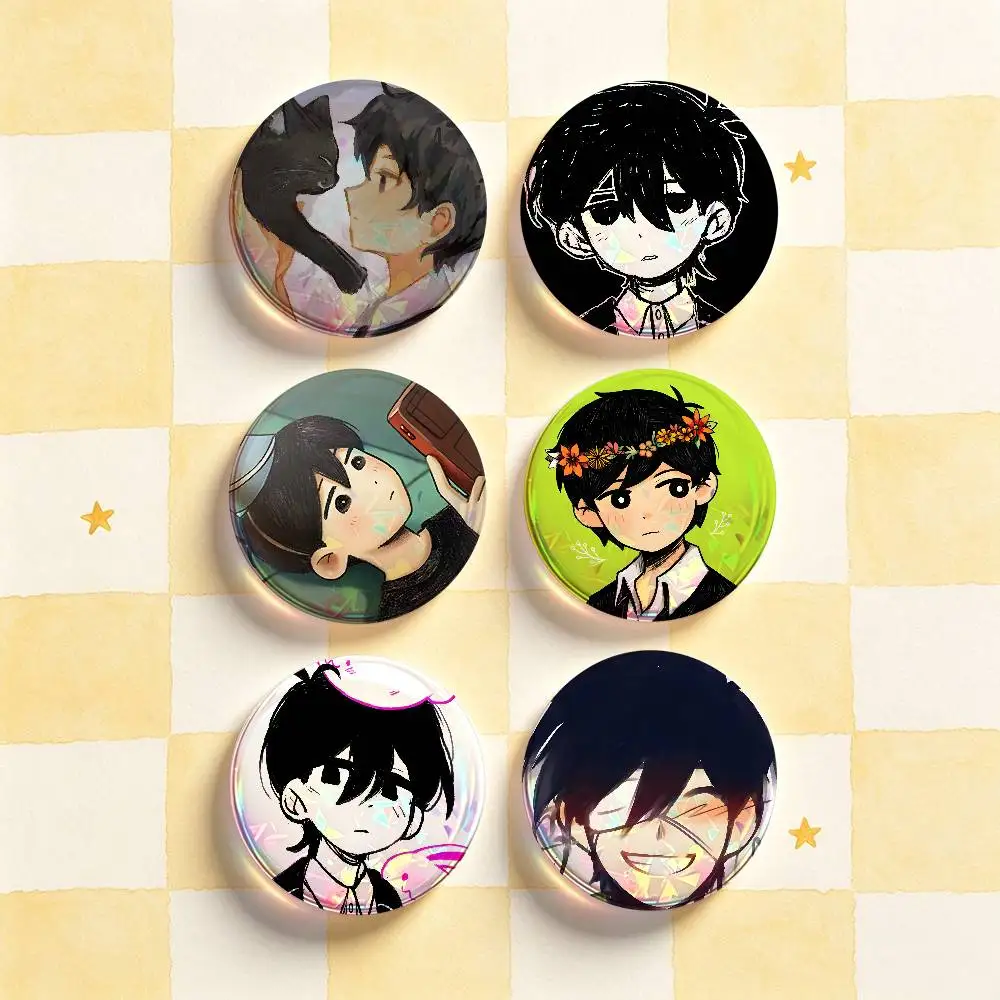 Sunny O-OMORI Badges Round Nijigen Otaku Culture IP peripheral products 58mm 44mm 32mm 75mm 25mm Mini