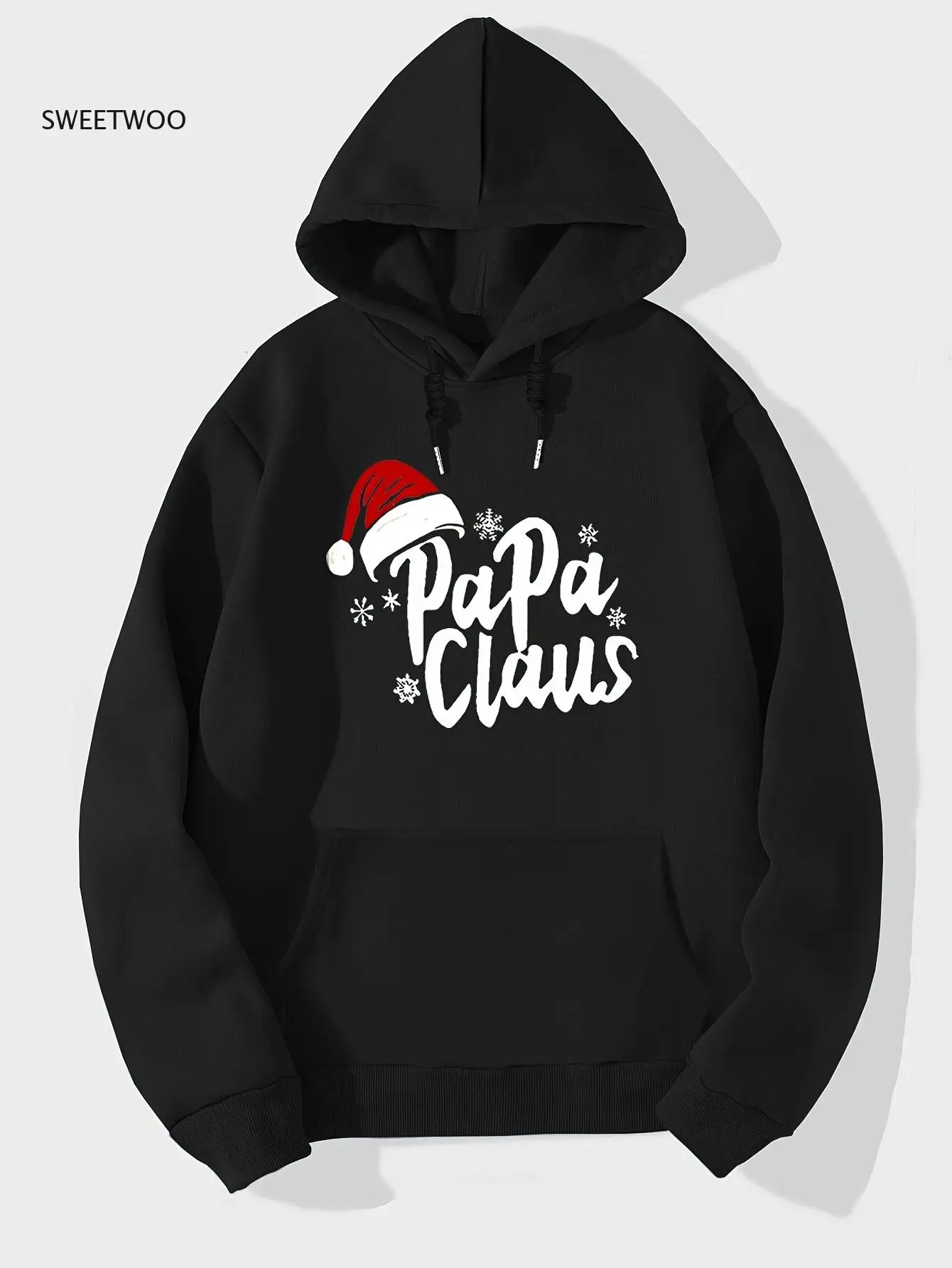 

Мужская рождественская толстовка с 3D принтом «папа-Клаус» — толстовка с рисунком Санта-Клауса и снежинки, уютный пуловер с длинными рукавами и «папа»
