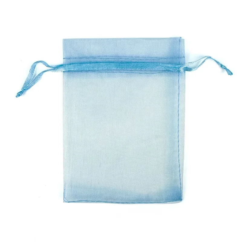 9X12cm 100pcs Colorful organza bags gauze bags gift bags small pouches candy jewelry packaging wedding gift bolsa fabric bolsa image 3