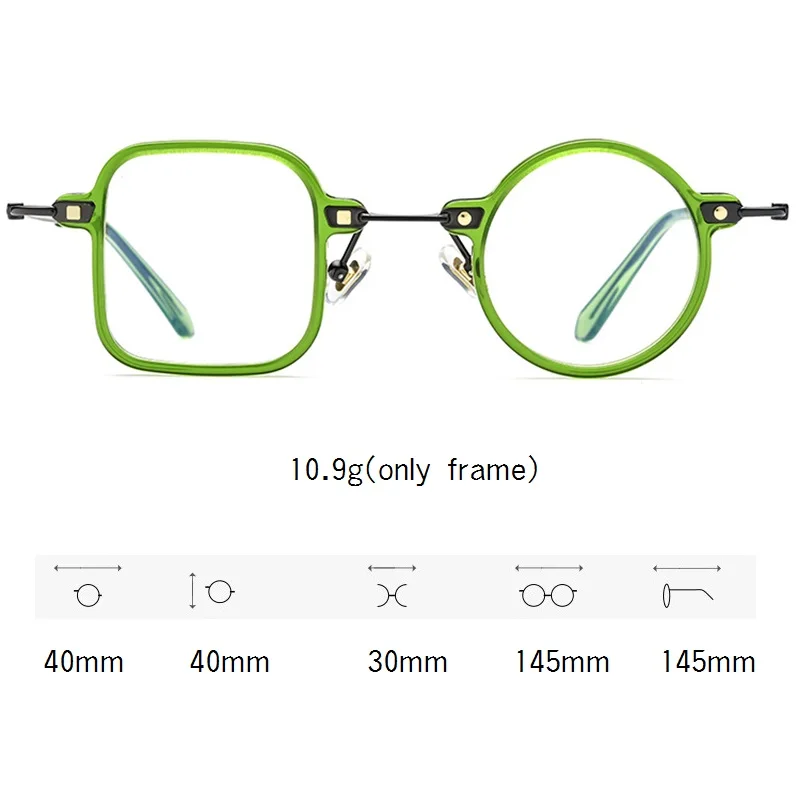 Cubojue Ultralight Green Reading Glasses Men Women Round Square Eyeglasses Frame Male Novelty Fashion Spectacles for Presbyopia