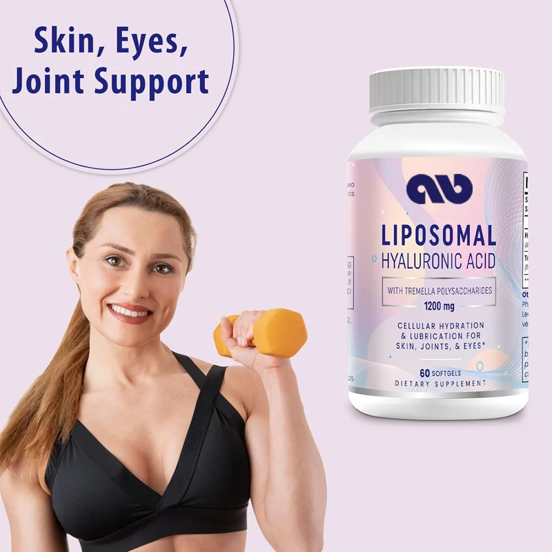 Liposomal Hyaluronic Acid Supplement 1000mg - Dual Strength Skin Moisturizing and Joint Lubrication