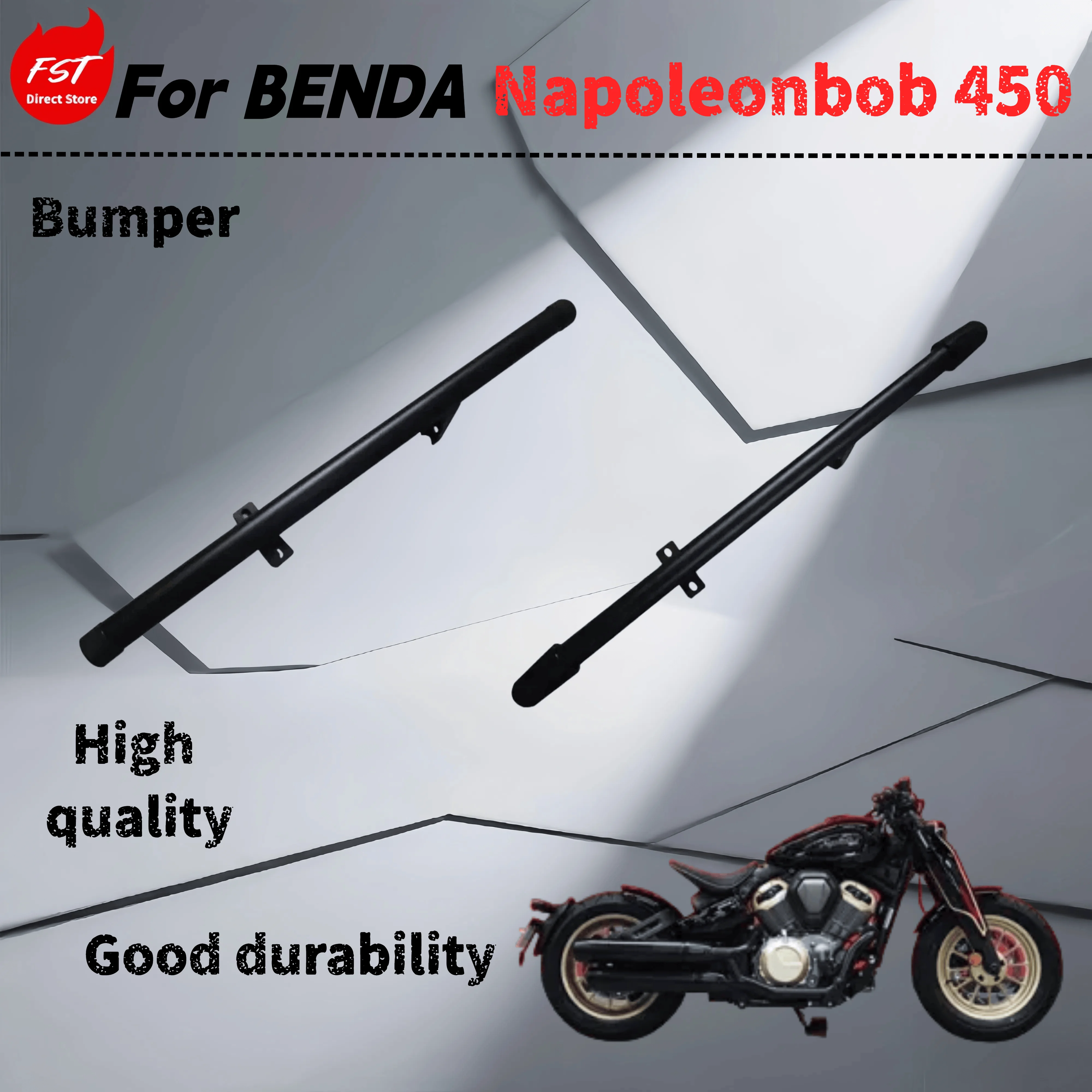 

For Benda Napoleonbob 450 thickened fall bar slotted bar non-destructive installation