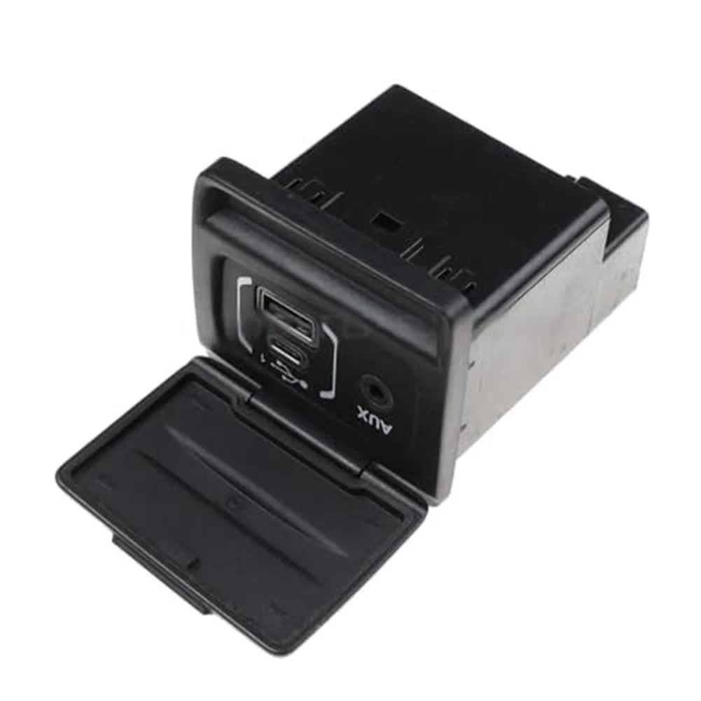 

Car Accessory Upgrade Center Console USB Port High Quality Car Accessories Aux USB Port ABS Material Black Easy Installation