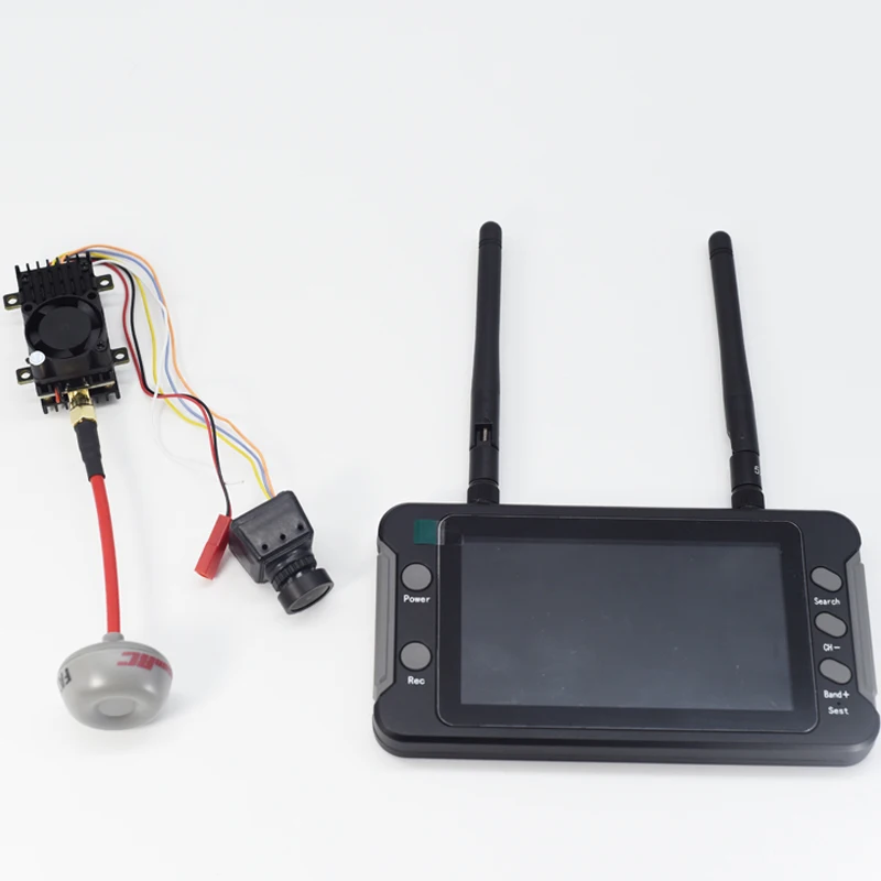 FPV 5.8G 48CH 2W Transmitter FPV Camera 2.5CMOS 1200TVL FPV Camera and FPV Monitor DVR 40CH 4.3Inch Display Transmitter