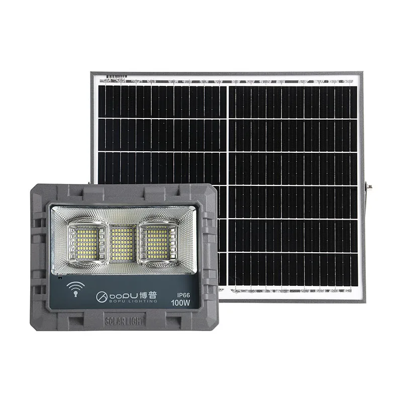 High Power Led Flood Light Security Wall Mounted Optical Solar Flood Light Solar Construction Flood Light