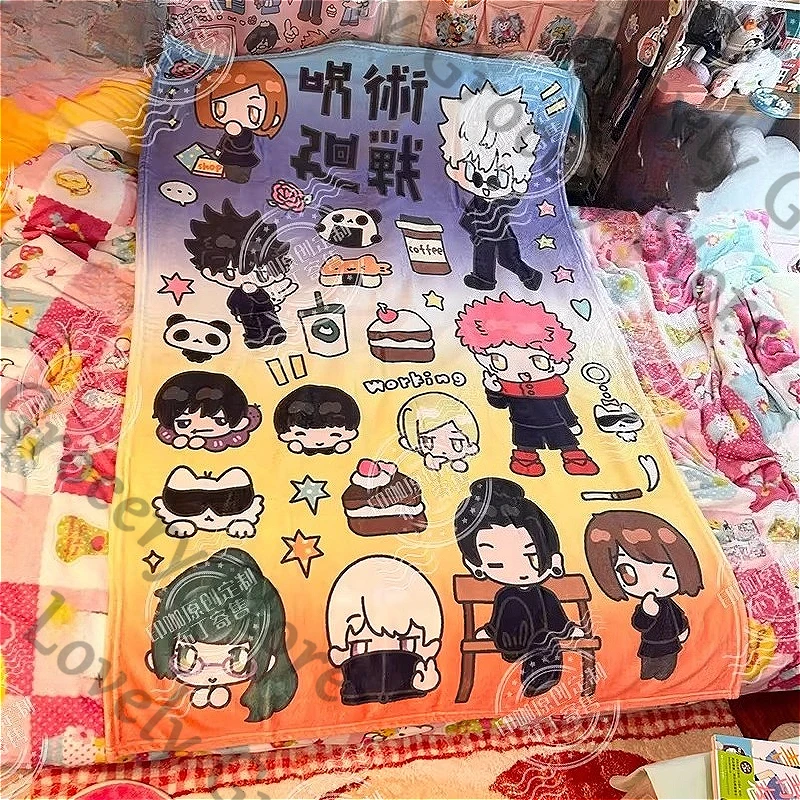 

Фланелевые одеяла для косплея по аниме «Джуджуцу Кайсен»: Сатору Годжо, Зенин Маки, Итадори Юдзи, Фушигуро Мегуми, Оккотсу Юта